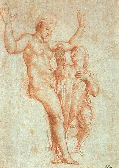Psyche Presenting Venus with Water from the Styx Raphael